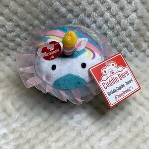 Cuddle Barn Unicorn Birthday Cupcake NWT singing Cupcake